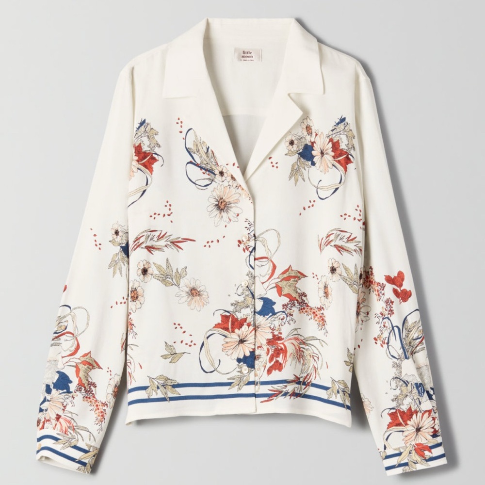 Aritzia Little Moon Abelia Shirt size Medium